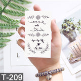 Geometry HQ Water Proof  Tattoo Sticker
