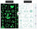 Butterfly HQ Glowing in Dark Waterproof  Luminous Tattoo