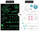 Butterfly HQ Glowing in Dark Waterproof  Luminous Tattoo
