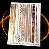 1PC HQ Gold Metallic  Waterproof Temporary Tattoo