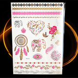 1PC HQ Gold Metallic  Waterproof Temporary Tattoo