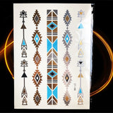 1PC HQ Gold Metallic  Waterproof Temporary Tattoo