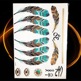 1PC HQ Gold Metallic  Waterproof Temporary Tattoo