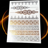 1PC HQ Gold Metallic  Waterproof Temporary Tattoo