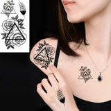 Geometric Wild Animals Water Proof Sticker Tattoo