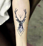 Geometric Wild Animals Water Proof Sticker Tattoo