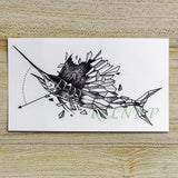Geometric Wild Animals Water Proof Sticker Tattoo