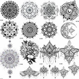 Temporary Mandala Water Proof Tattoos