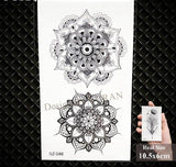 Temporary Mandala Water Proof Tattoos
