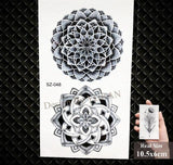 Temporary Mandala Water Proof Tattoos