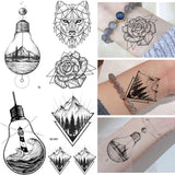 HQ Water Proof Geometric Temporary Tattoo