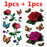 7PCS HQ Beautiful 3D Waterproof Temporary Tattoo
